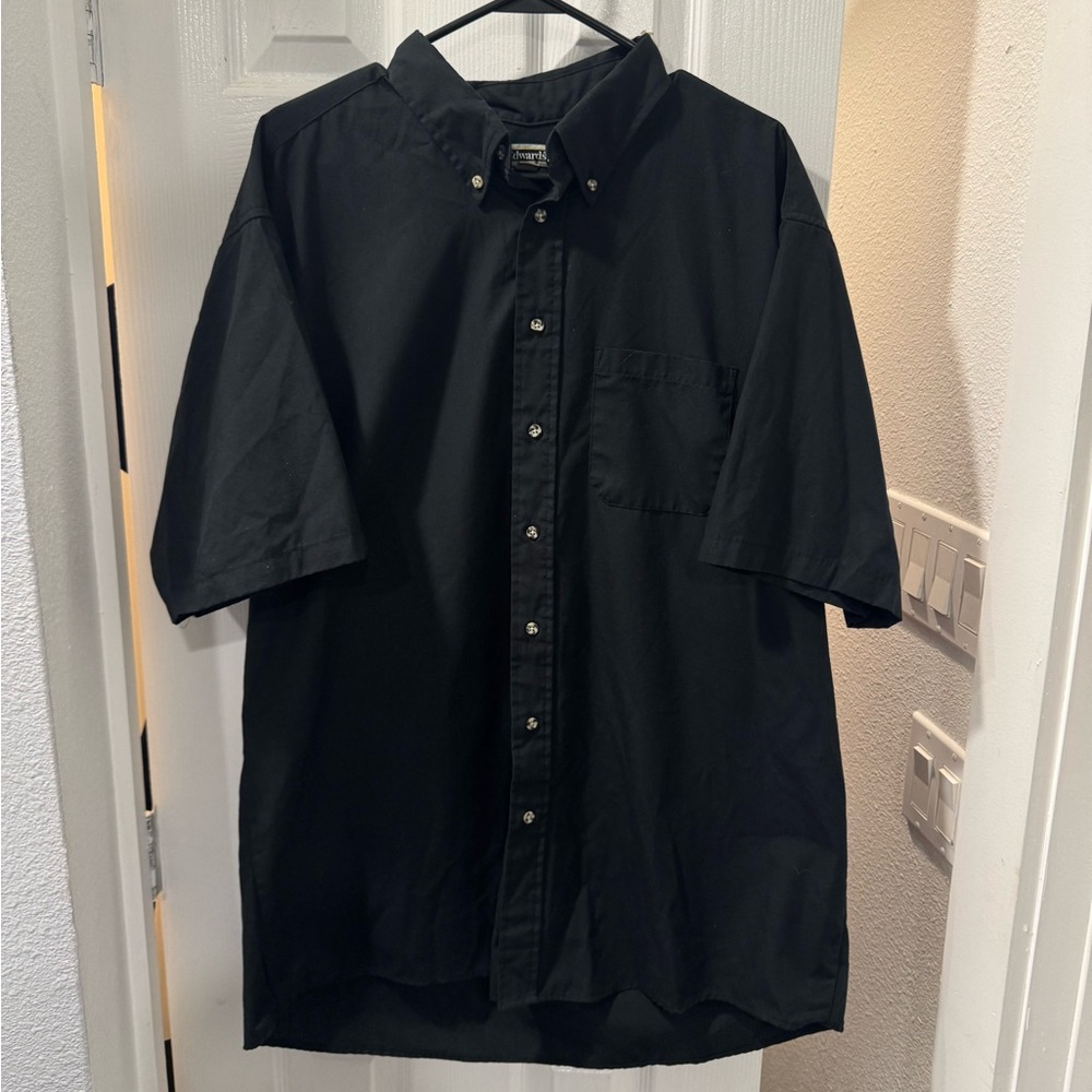 4/$15 Men's Black Casual Button-Down Shirt